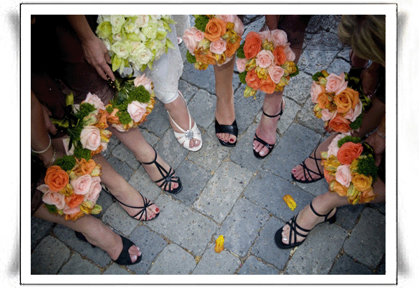 wedding party flowers